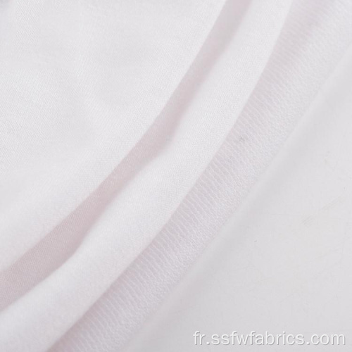 Fancy Design Tissu tricoté uni blanc